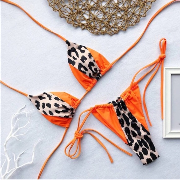 oh polly leopard bikini